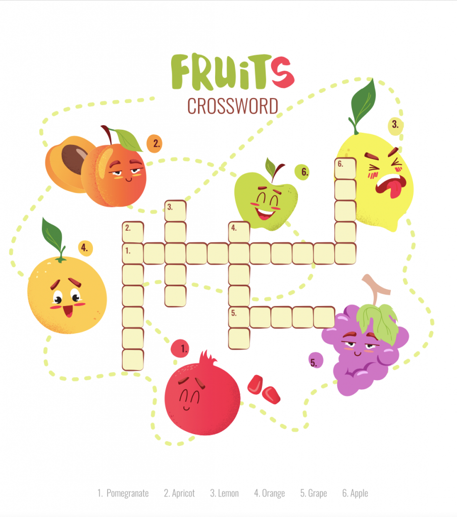 crossword fruits