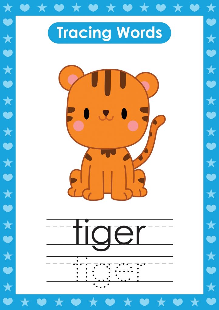 write letters, animal, tiger