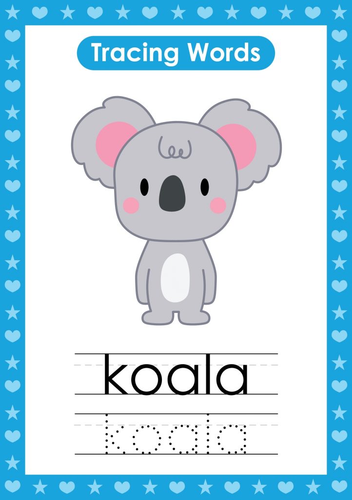 write letters, animal, koala